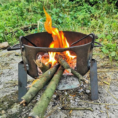 柴火炉灶家用农村户外野营便携