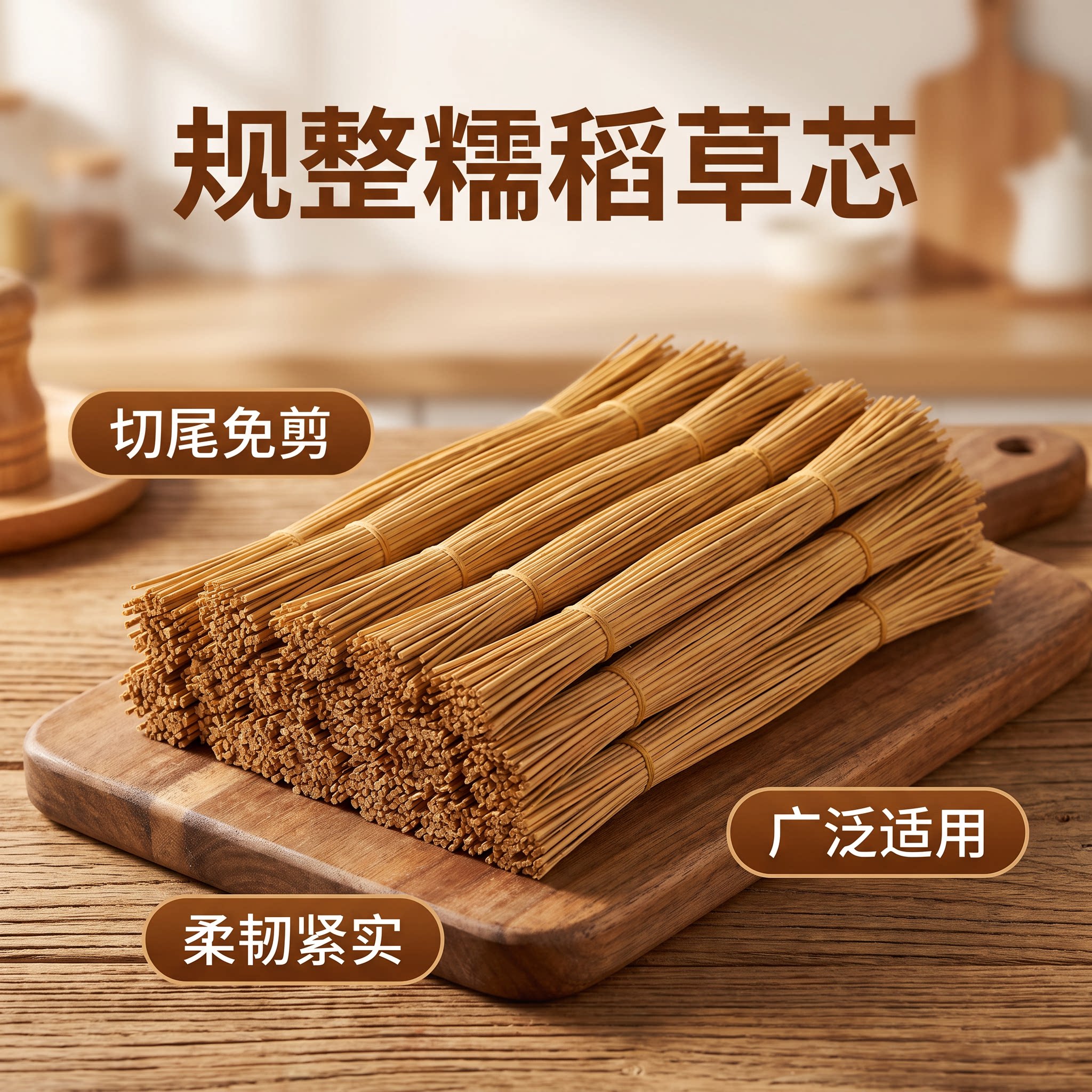 陈旧糯稻草芯切尾草编捆绑肉绳子