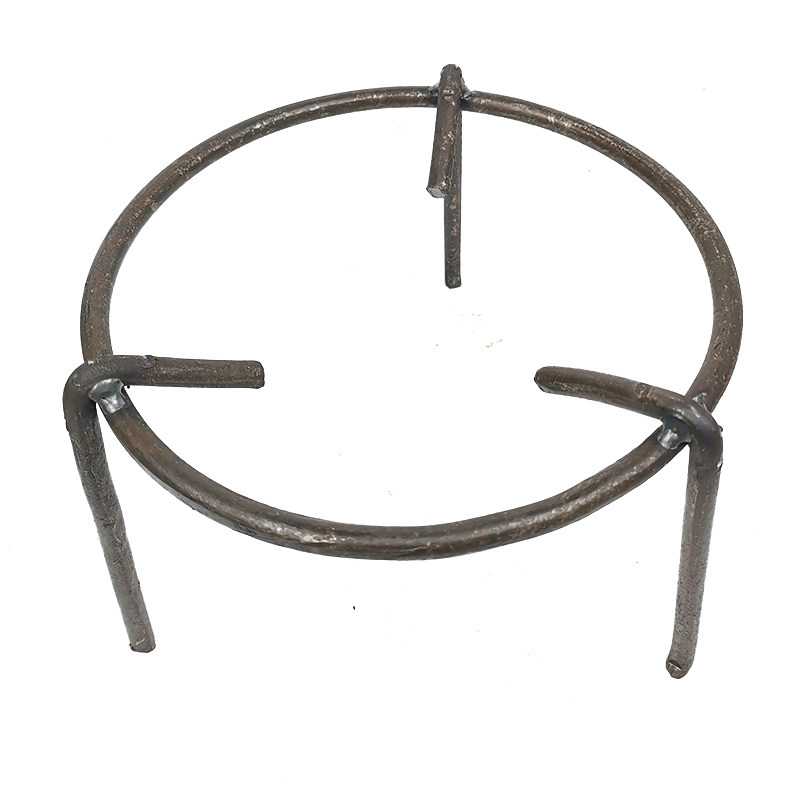 锅架柴火三脚架多用三角架手工铁架置物炭炉撑架火盆铁艺实心钢架