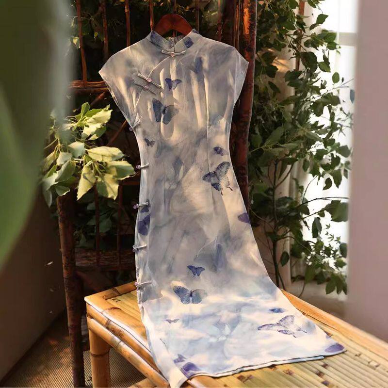 苏州气质旗袍女2024新款夏季复古民国风改良年轻款新中式日常可穿