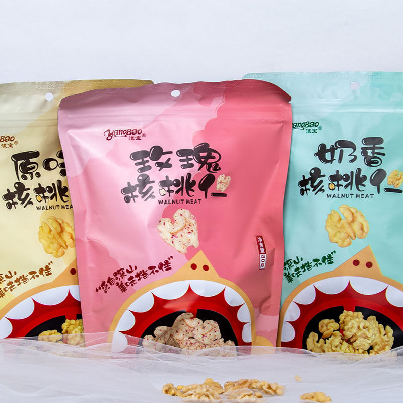 【漾宝】休闲零食坚果漾濞特产奶香玫瑰蜂蜜原味核桃仁去皮袋装图片