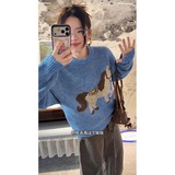 网图马年有钱毛衣男女冬季圆领内搭毛线衣针织衫YM416-特P75，男装针织衫/毛衣，星座1007（原301D）