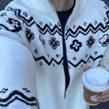 网图毛衣男拉链美式立领针织开衫YM190-特P62，男装针织衫/毛衣，星座1007（原301D）