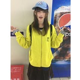 美式复古魔术贴连帽卫衣女春秋款新款外套WY2549-特P55，女装短外套，星座1007（原301D）