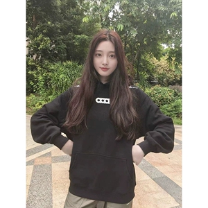 网图 卫衣男女款连帽套头秋冬季美式休闲运动刺绣外套CX216-特P48图片