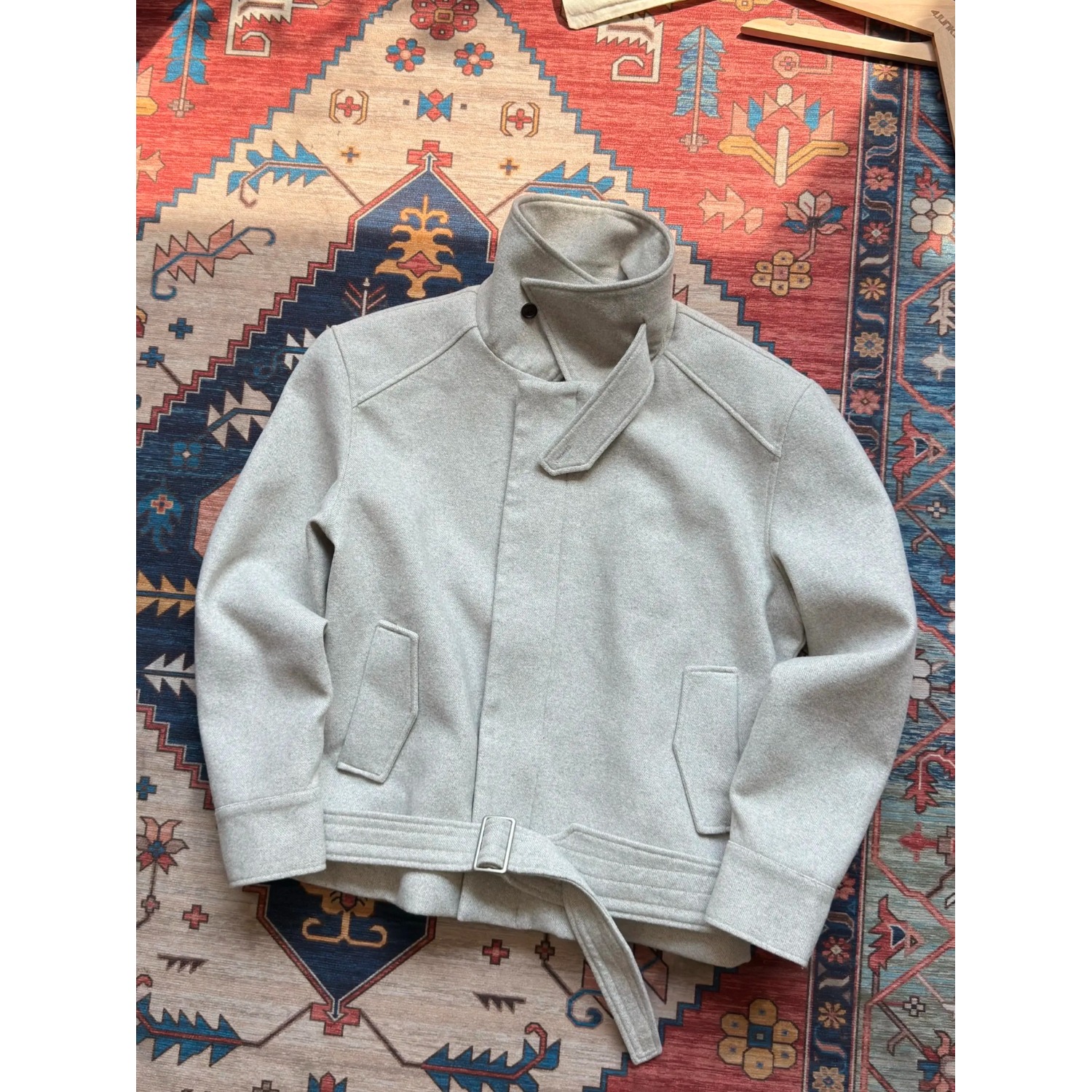 网图羊毛夹克男款秋冬季可切换领型正肩短款外套Y4321-特P75，男装夹克，星座1007（原301D）