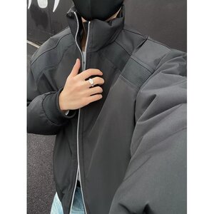 网图美式棉服男款冬季加厚棉衣外套立领夹克棒球服MY6049-特P72图片