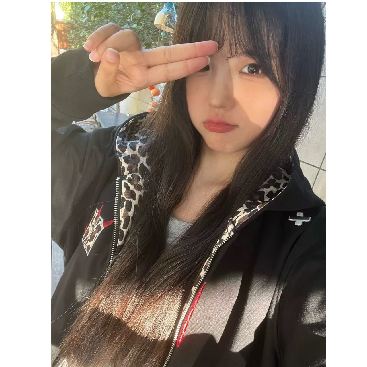 网图美式复古刺绣连帽卫衣秋冬外套XJ372-常规-特P58加绒特P65，女装卫衣/绒衫，星座1007（原301D）