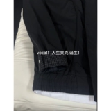 复古假两件飞行夹克男美拉德穿搭格纹棕色外套YM866-特P68，男装夹克，星座1007（原301D）