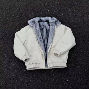 网图座山雕翻领毛领棉衣男女情侣宽松夹克棉服W8897-特P95图片