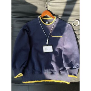 网图美式灰色卫衣男秋冬小领口t恤圆领内搭打底衫WZ07-特P50图片