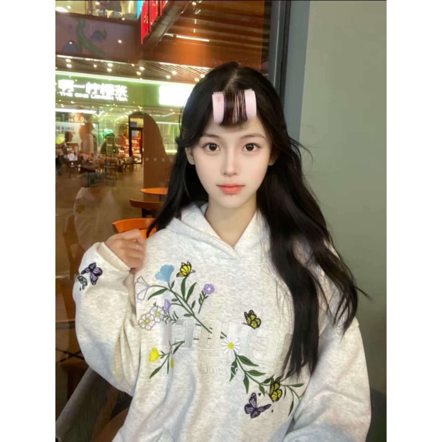 原创刺绣连帽卫衣情侣长袖外套R1060-特P52,女装短外套,星座1007（原301D）