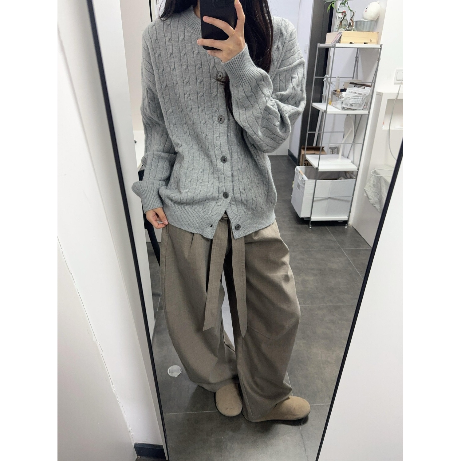 网图麻花毛衣开衫男女秋季美式潮牌肌理感情侣针织外套AA02-特P60，男装针织衫/毛衣，星座1007（原301D）