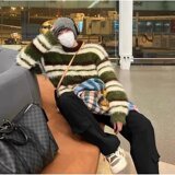 网图美式复古貂毛针织衫男女秋冬季宽松百搭圆领毛衣YM7386-特P50，男装针织衫/毛衣，星座1007（原301D）