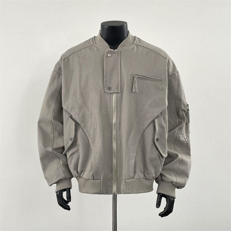 飞行员夹克男短款cleanfit外套潮牌棒球服HT207-特P98,男装夹克,星座1007（原301D）