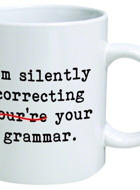 ins 趣味 Im Silently Correcting Your Grammar马克杯简约咖啡杯