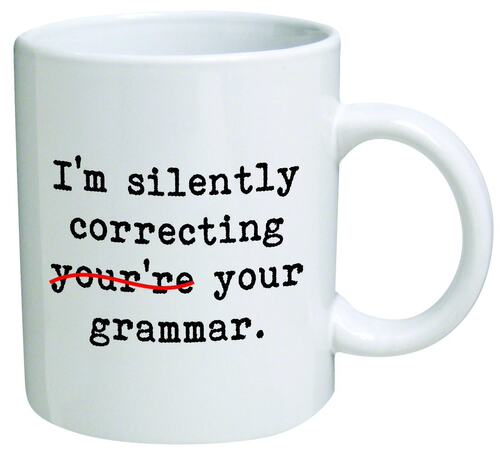 ins 趣味 Im Silently Correcting Your Grammar马克杯简约咖啡杯
