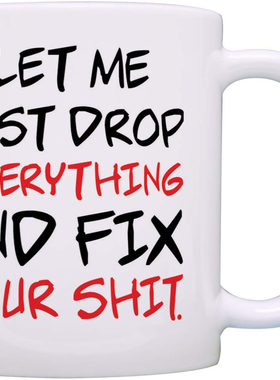 ins网红欧美风新款fix your shit搞笑创意礼物牛奶茶水马克陶瓷杯