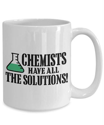 chemists have all the solutions陶瓷咖啡牛奶马克茶水杯礼物