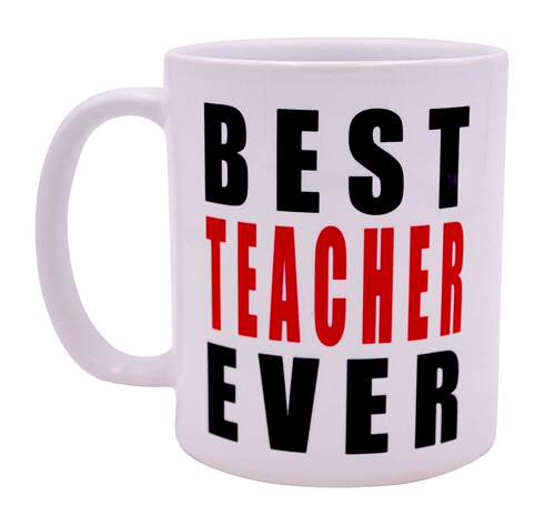新款抖音ins网红best Teacher老教师陶瓷咖啡牛奶马克茶水杯礼物