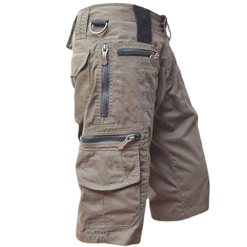 Cropped Cargo Shorts For Men Summer Clothes Mens plus size