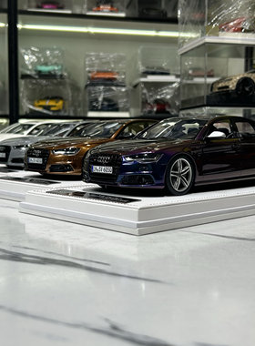 IVY奥迪Audi S6 静态仿真汽车模型 限量版收藏礼品奥迪S6 1 18