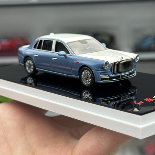 现货 AR似真 1:64 红旗国礼Hongqi Guoli 金葵花 合金汽车模型