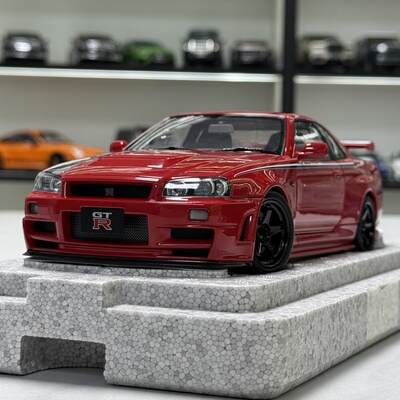 MH 1:18 天际线Skyline GTR R34 CUSTOMIZED 合金汽车模型 成品