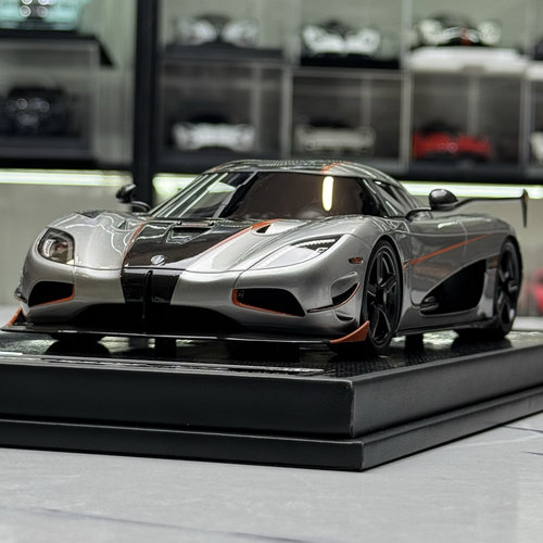 VMB 1:18 柯尼塞格Koenigsegg Agera RS 月光银树脂仿真汽车模型
