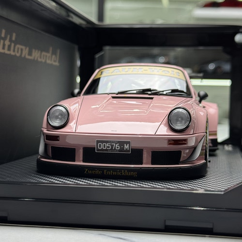 Ignition IG 1:18 保时捷 RWB 930 粉色 收藏摆件 树脂汽车模型