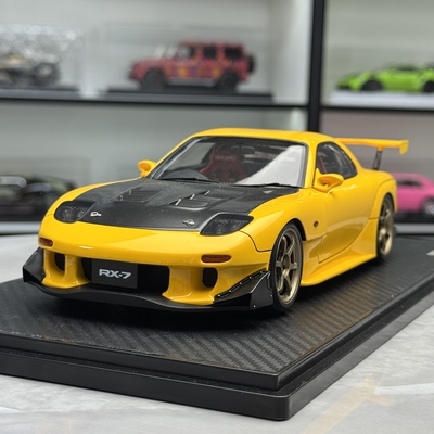 IG 1:18 头文字D 马自达RX-7 (FD3S) INITIAL D Mazda 汽车模型