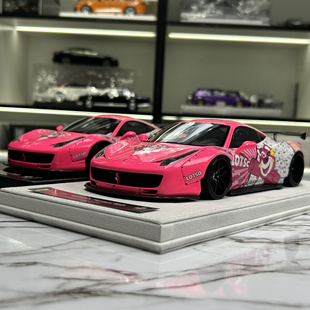 BBA Car Model 1:18 法拉利Ferrari 458 GT 1.0 大尾翼 树脂车模
