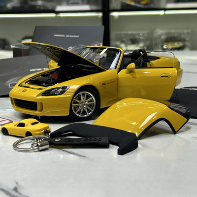 现货 MH 1:18 本田Honda S2000 AP2 合金全开 收藏静态汽车模型