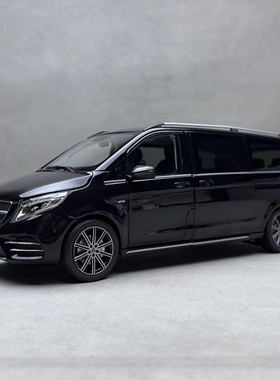 原厂1:18白色 奔驰V级 V260L  MPV商务车合金全开门仿真汽车模型