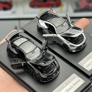 现货MJ MODEL 1:64 奔驰 AMG GT Black Series 全开 合金汽车模型
