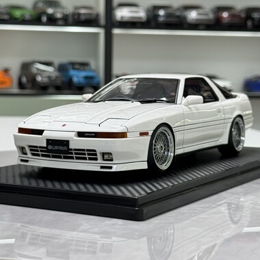 IG 1:18 丰田 牛魔王 Supra 3.0GT (MA70) 白色树脂汽车模型 现货