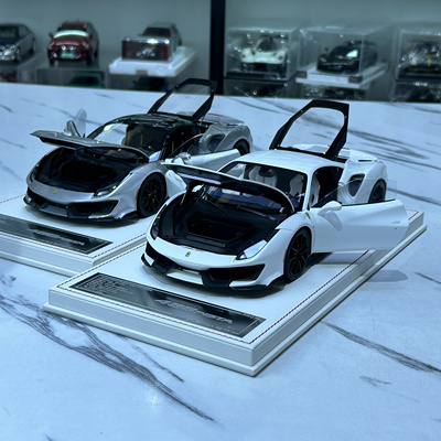 DM DinoModel 法拉利488Pista 1/18比例树脂全开汽车模型