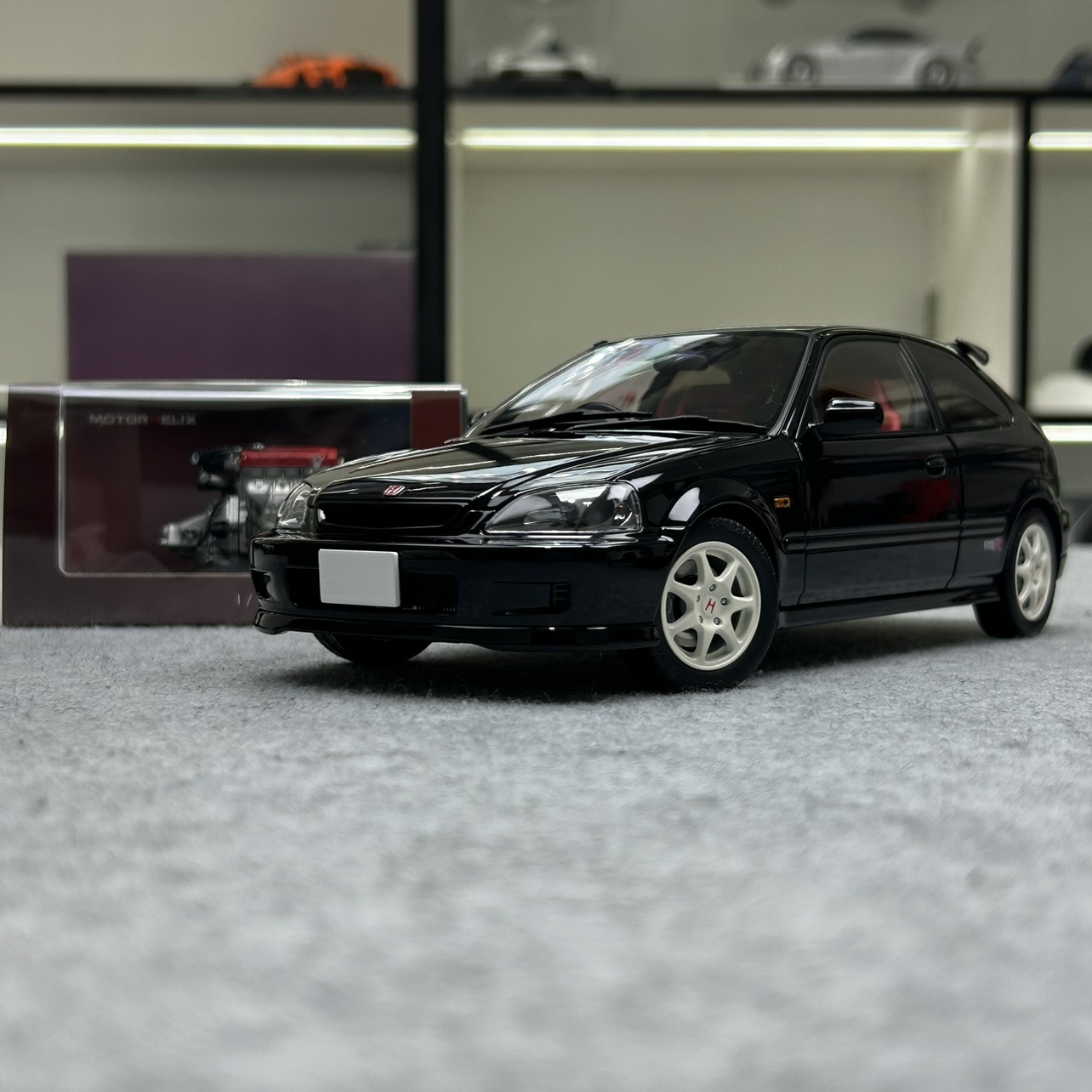 MH 本田思域Honda Civic TypeR EK9仿真合金金属汽车模型收藏1 18