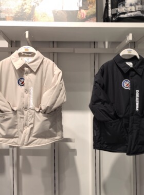 斯凯奇儿童25冬季新款哆啦A梦系列男童保暖防水立领外套L425K094