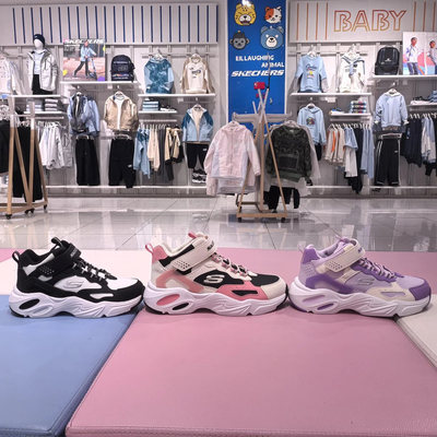 Skechers斯凯奇24冬新款儿童百搭加绒舒适运动鞋319250L/405266L