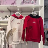 男童时尚 斯凯奇儿童2026春季 新款 百搭运动休闲连帽卫衣L126B018