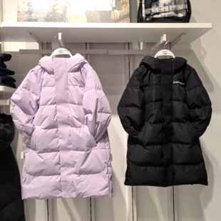 斯凯奇儿童2025冬季新款运动户外系列男女童中长款羽绒服P425K010