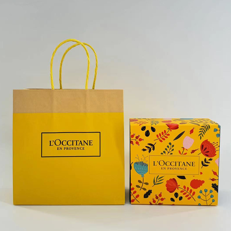 专柜欧舒丹手提袋礼品袋