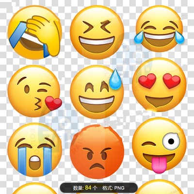 Emoji表情图片流泪的表情包大全高清PNG素材高兴难过无奈符号可爱