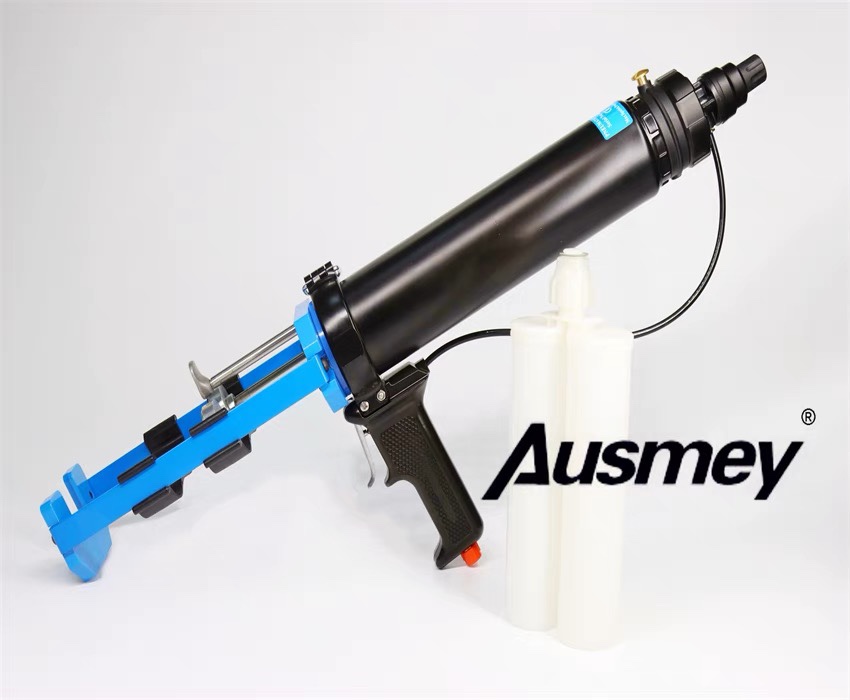 澳洲AUSMEY品牌双组份气动胶枪400mlAB胶管200+200ml美缝剂环氧胶