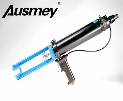 澳洲AUSMEY品牌双组份气动胶枪200ml环氧AB胶不同推力金属材质柄