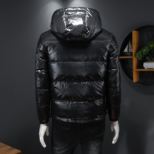 7395 冬季新款羽绒服男亮面白鸭绒保暖羽绒外套 P310 控价428起图片