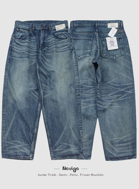 雪山牛王!NOVIGO 复刻1930s 低张力织法 温暖手作感刷色 牛仔长裤