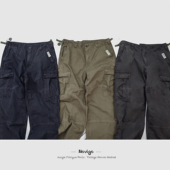 NOVIGO 战术工装 复古特质帆布 日本制面料 麻棉肌理 考究剪裁 裤