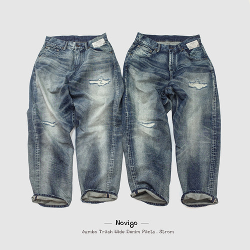 匠级手艺洗水牛仔裤风暴牛王